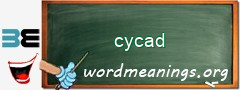 WordMeaning blackboard for cycad